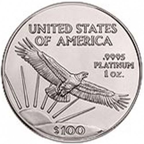 Bullion Reverse Image minted in UNITED STATES in 2006 (American Eagle -  Platinum 100 $)  - The Coin Database
