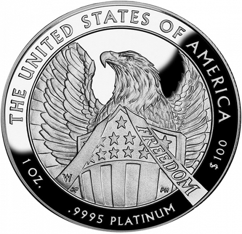 Bullion Reverse Image minted in UNITED STATES in 2007W (American Eagle -  Platinum 100 $ ( Executive Branch ))  - The Coin Database