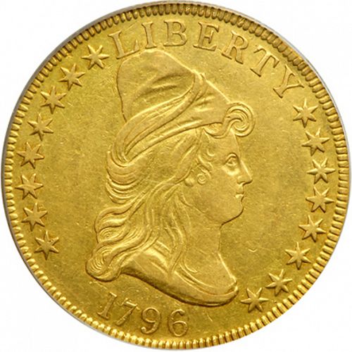10 dollar Obverse Image minted in UNITED STATES in 1796 (Liberty Cap - Small eagle)  - The Coin Database