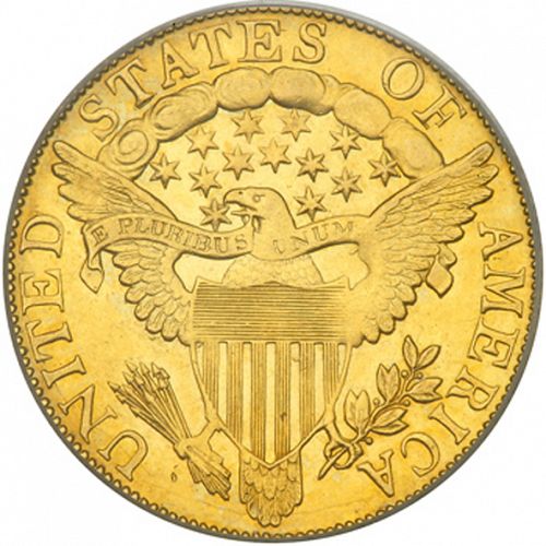 10 dollar Reverse Image minted in UNITED STATES in 1804 (Liberty Cap - Heraldic eagle)  - The Coin Database