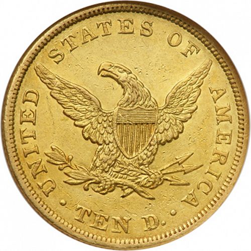 10 dollar Reverse Image minted in UNITED STATES in 1839 (Coronet Head - Old-style head, no motto)  - The Coin Database