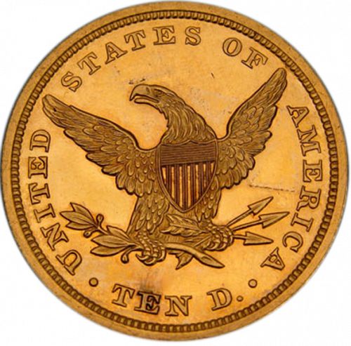 10 dollar Reverse Image minted in UNITED STATES in 1840 (Coronet Head - New-style head, no motto)  - The Coin Database