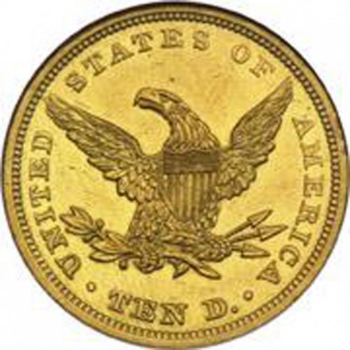 10 dollar Reverse Image minted in UNITED STATES in 1842 (Coronet Head - New-style head, no motto)  - The Coin Database