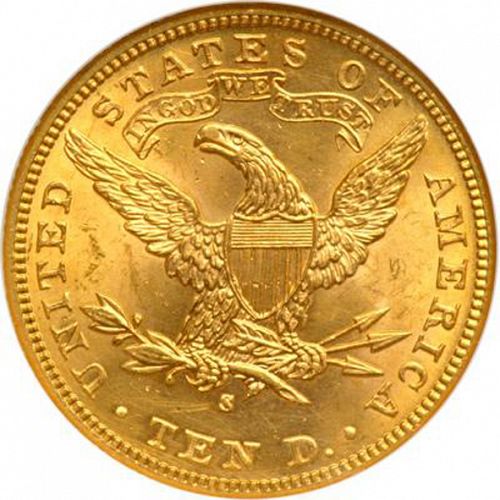 10 dollar Reverse Image minted in UNITED STATES in 1903S (Coronet Head - New-style head, with motto)  - The Coin Database