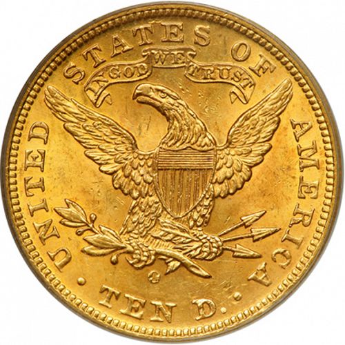 10 dollar Reverse Image minted in UNITED STATES in 1904O (Coronet Head - New-style head, with motto)  - The Coin Database