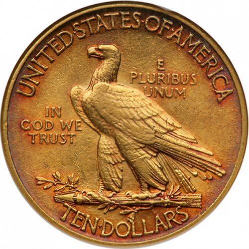 10 dollar Reverse Image minted in UNITED STATES in 1912 (Indian Head - With motto)  - The Coin Database