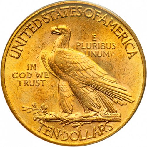 10 dollar Reverse Image minted in UNITED STATES in 1926 (Indian Head - With motto)  - The Coin Database
