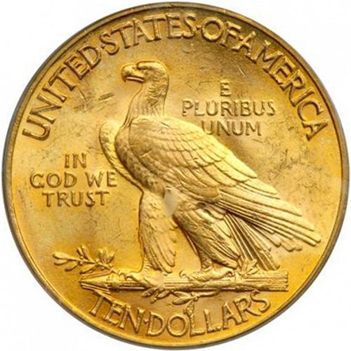 10 dollar Reverse Image minted in UNITED STATES in 1932 (Indian Head - With motto)  - The Coin Database