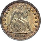 10 cent Obverse Image minted in UNITED STATES in 1859O (Seated Liberty - Arrows at date removed)  - The Coin Database