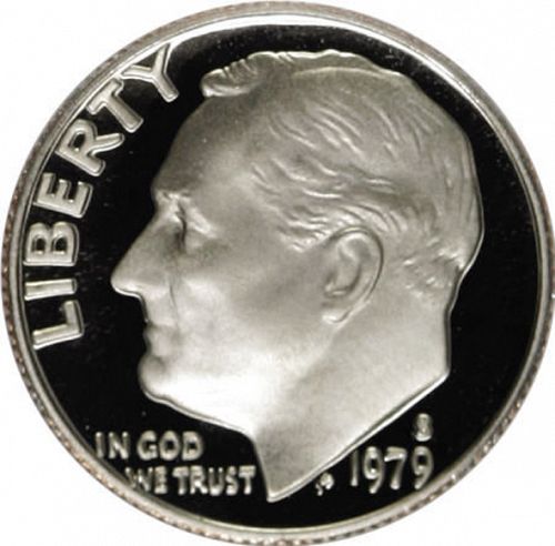 10 cent Obverse Image minted in UNITED STATES in 1979S (Roosevelt)  - The Coin Database