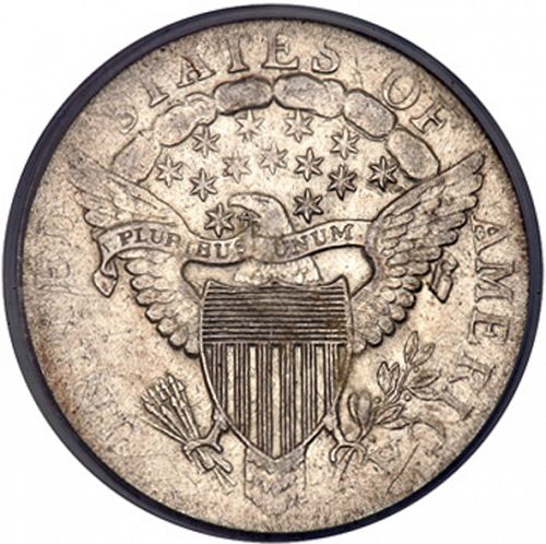 10 cent Reverse Image minted in UNITED STATES in 1807 (Draped Bust - Heraldic eagle reverse)  - The Coin Database