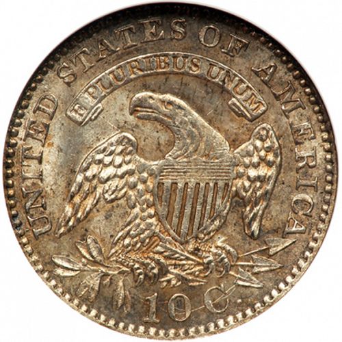 10 cent Reverse Image minted in UNITED STATES in 1828 (Lyberty Cap)  - The Coin Database