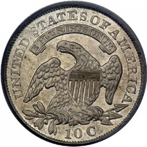 10 cent Reverse Image minted in UNITED STATES in 1830 (Lyberty Cap - Reduced size)  - The Coin Database