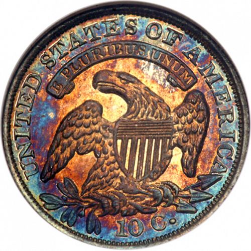 10 cent Reverse Image minted in UNITED STATES in 1834 (Lyberty Cap - Reduced size)  - The Coin Database