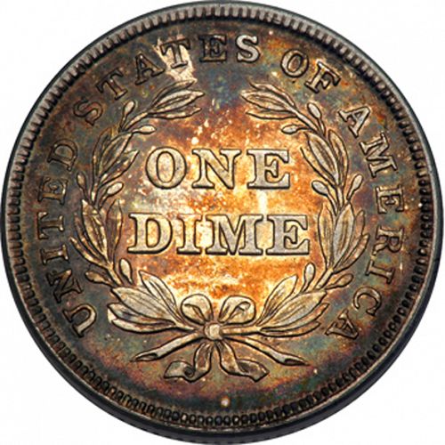 10 cent Reverse Image minted in UNITED STATES in 1837 (Lyberty Cap - Reduced size)  - The Coin Database