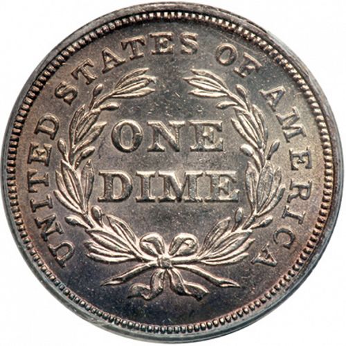 10 cent Reverse Image minted in UNITED STATES in 1837 (Seated Liberty - No stars)  - The Coin Database