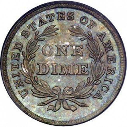 10 cent Reverse Image minted in UNITED STATES in 1840 (Seated Liberty - Stars around rim)  - The Coin Database