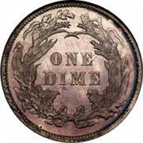 10 cent Reverse Image minted in UNITED STATES in 1885 (Seated Liberty - Obverse legende (Arrows at date removed))  - The Coin Database