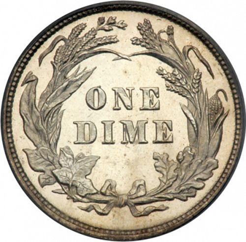 10 cent Reverse Image minted in UNITED STATES in 1892 (Barber)  - The Coin Database