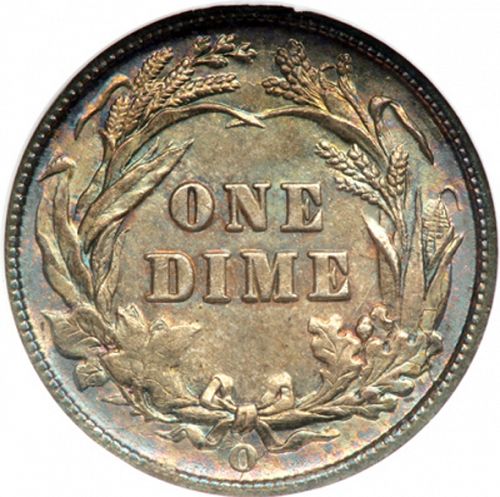 10 cent Reverse Image minted in UNITED STATES in 1892O (Barber)  - The Coin Database