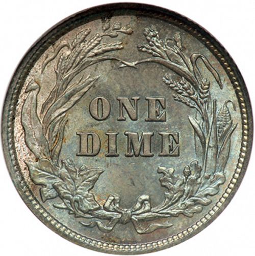 10 cent Reverse Image minted in UNITED STATES in 1900 (Barber)  - The Coin Database