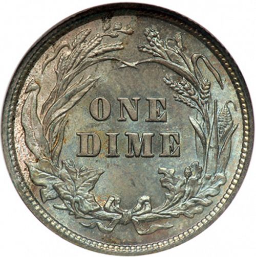 10 cent Reverse Image minted in UNITED STATES in 1900 (Barber)  - The Coin Database