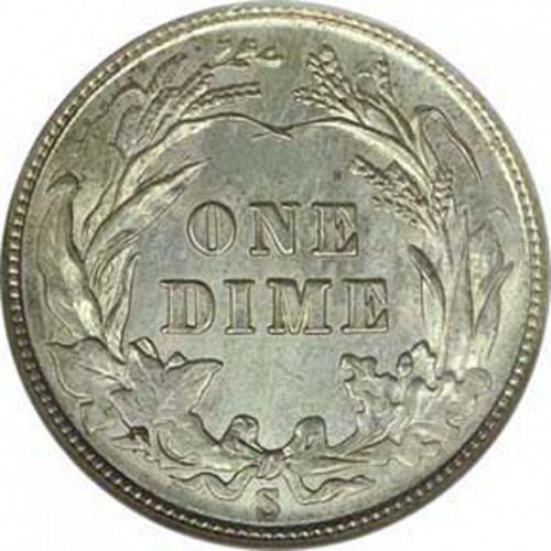 10 cent Reverse Image minted in UNITED STATES in 1902S (Barber)  - The Coin Database