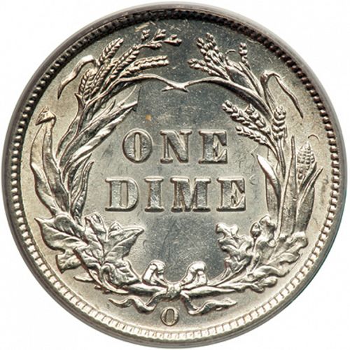 10 cent Reverse Image minted in UNITED STATES in 1903O (Barber)  - The Coin Database