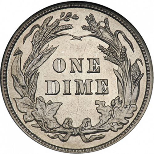 10 cent Reverse Image minted in UNITED STATES in 1904 (Barber)  - The Coin Database