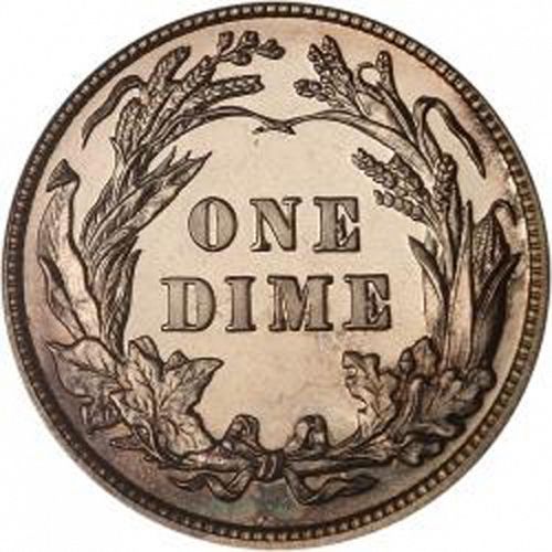 10 cent Reverse Image minted in UNITED STATES in 1905 (Barber)  - The Coin Database