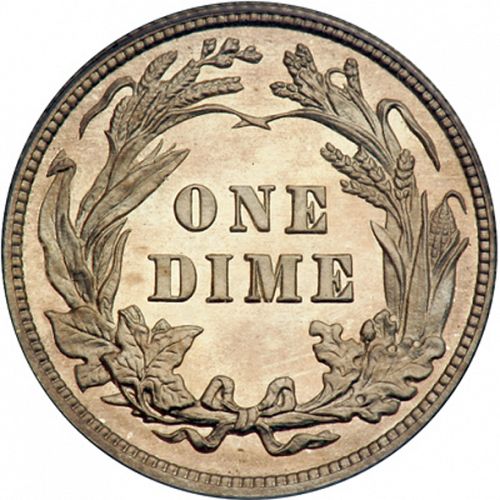 10 cent Reverse Image minted in UNITED STATES in 1911 (Barber)  - The Coin Database