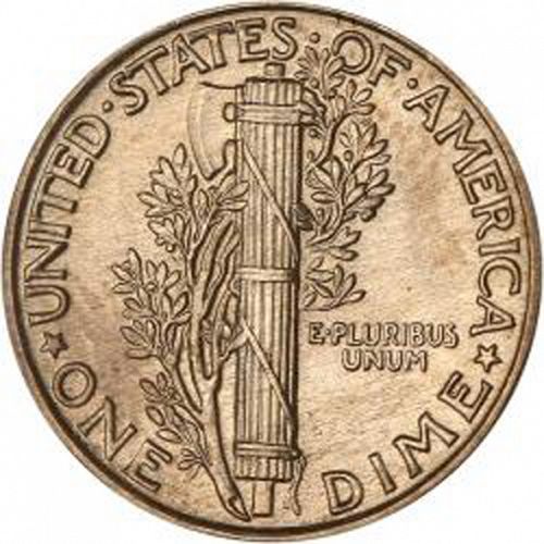 10 cent Reverse Image minted in UNITED STATES in 1926 (Mercury)  - The Coin Database