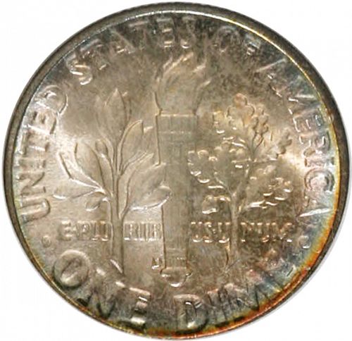 10 cent Reverse Image minted in UNITED STATES in 1946D (Roosevelt)  - The Coin Database