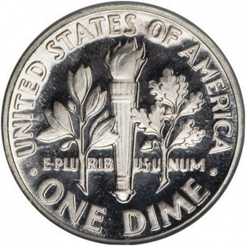 10 cent Reverse Image minted in UNITED STATES in 1951 (Roosevelt)  - The Coin Database
