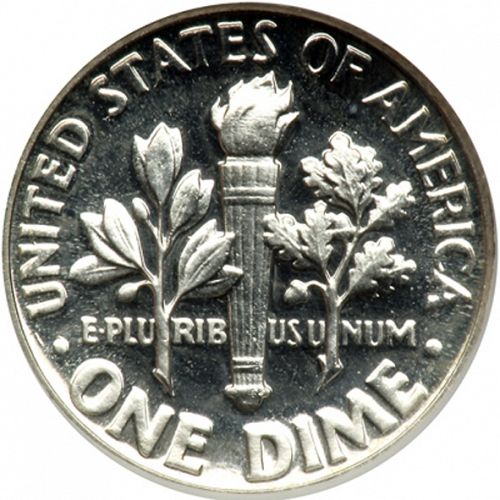 10 cent Reverse Image minted in UNITED STATES in 1952 (Roosevelt)  - The Coin Database