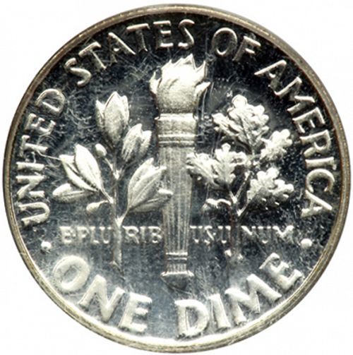 10 cent Reverse Image minted in UNITED STATES in 1954 (Roosevelt)  - The Coin Database
