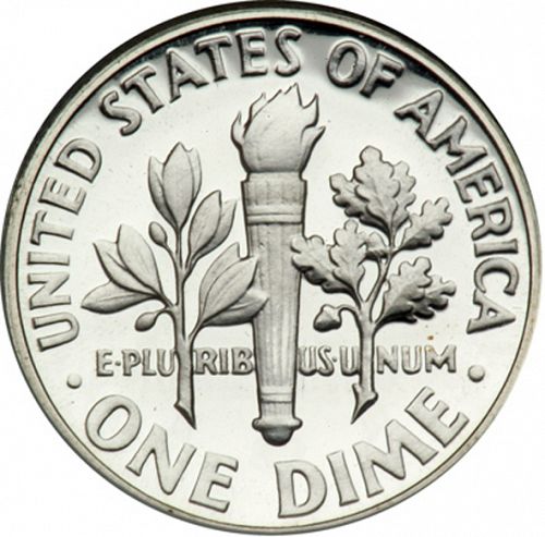 10 cent Reverse Image minted in UNITED STATES in 1956 (Roosevelt)  - The Coin Database