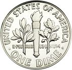 10 cent Reverse Image minted in UNITED STATES in 1957 (Roosevelt)  - The Coin Database