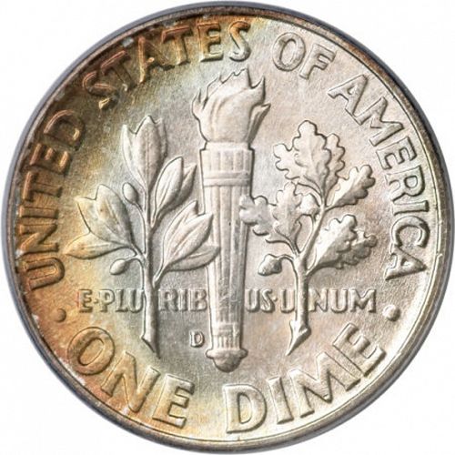 10 cent Reverse Image minted in UNITED STATES in 1963D (Roosevelt)  - The Coin Database