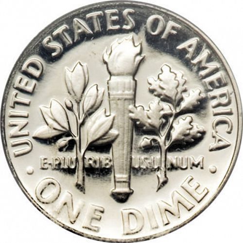 10 cent Reverse Image minted in UNITED STATES in 1967 (Roosevelt)  - The Coin Database