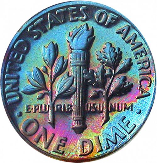 10 cent Reverse Image minted in UNITED STATES in 1972S (Roosevelt)  - The Coin Database