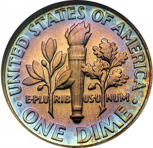 10 cent Reverse Image minted in UNITED STATES in 1989S (Roosevelt)  - The Coin Database