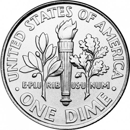10 cent Reverse Image minted in UNITED STATES in 2011P (Roosevelt)  - The Coin Database