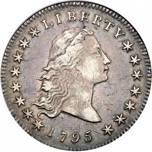 1 dollar Obverse Image minted in UNITED STATES in 1795 (Flowing Hair)  - The Coin Database
