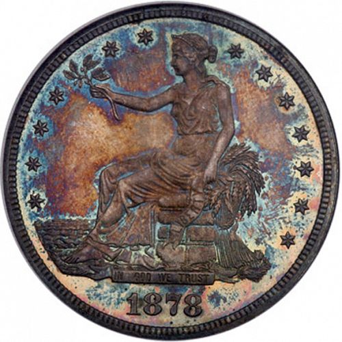 1 dollar Obverse Image minted in UNITED STATES in 1878 (Trade)  - The Coin Database