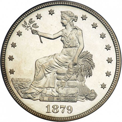 1 dollar Obverse Image minted in UNITED STATES in 1879 (Trade)  - The Coin Database