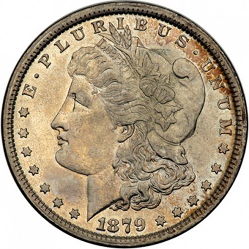 1 dollar Obverse Image minted in UNITED STATES in 1879 (Morgan)  - The Coin Database