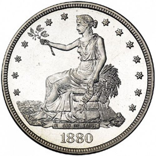 1 dollar Obverse Image minted in UNITED STATES in 1880 (Trade)  - The Coin Database