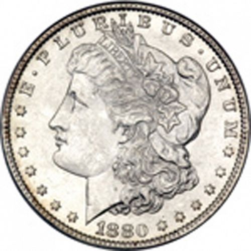 1 dollar Obverse Image minted in UNITED STATES in 1880O (Morgan)  - The Coin Database