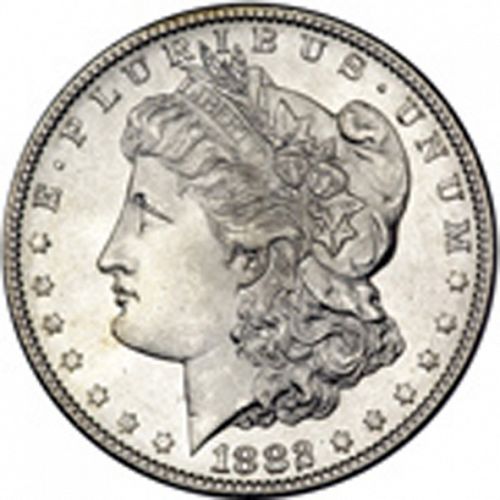 1 dollar Obverse Image minted in UNITED STATES in 1882S (Morgan)  - The Coin Database